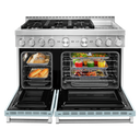 KitchenAid® 48'' Smart Commercial-Style Gas Range with Griddle KFGC558JMB