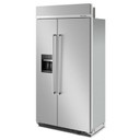 Kitchenaid® 25.1 Cu. Ft. 42" Built-In Side-by-Side Refrigerator with Ice and Water Dispenser KBSD702MPS