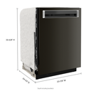 Kitchenaid® 44 dBA Dishwasher in PrintShield™ Finish with FreeFlex™ Third Rack KDPM604KBS