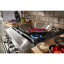 KitchenAid® 30'' Smart Commercial-Style Dual Fuel Range with 4 Burners KFDC500JMB