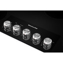 Kitchenaid® 36" Electric Cooktop with 5 Elements and Knob Controls KCES556HBL