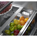 Kitchenaid® 24.2 Cu. Ft. 42" Width Built-In Stainless French Door Refrigerator with Platinum Interior Design KBFN502ESS
