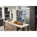 Kitchenaid® 24.2 Cu. Ft. 42" Width Built-In Stainless French Door Refrigerator with Platinum Interior Design KBFN502ESS