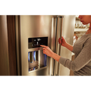 Kitchenaid® 26.8 Cu. Ft. Standard-Depth French Door Refrigerator with Exterior Ice and Water Dispenser KRFF577KPS