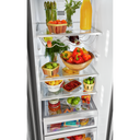 Kitchenaid® 24.8 cu ft. Side-by-Side Refrigerator with Exterior Ice and Water and PrintShield™ finish KRSF705HPS