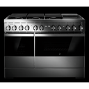 Jennair® NOIR™ 48 Dual-Fuel Professional Range with Chrome-Infused Griddle JDRP548HM