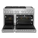 Jennair® NOIR™ 48" Dual-Fuel Professional Range with Chrome-Infused Griddle JDRP548HM