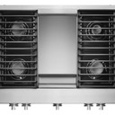 Jennair® 36" NOIR™ Gas Professional-Style Rangetop with Chrome-Infused Griddle JGCP536HM