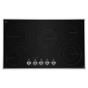 Jennair® 36" Lustre Stainless Radiant Glass Cooktop with Halo-Effect Knobs JEC3536HS