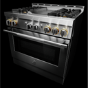 Jennair® 36 RISE™ Gas Professional-Style Range with Chrome-Infused Griddle JGRP536HL