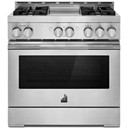 Jennair® 36" RISE™ Gas Professional-Style Range with Chrome-Infused Griddle JGRP536HL