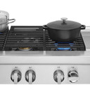 Jennair® 48" NOIR™ Gas Professional-Style Rangetop with Chrome-Infused Griddle JGCP548HM