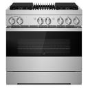 Jennair® NOIR™ 36 Dual-Fuel Professional Range with Gas Grill JDRP636HM