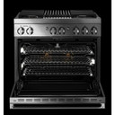 Jennair® 36" NOIR™ Dual-Fuel Professional-Style Range JDRP636HM