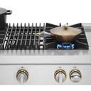 Jennair® 48" RISE™ Gas Professional-Style Rangetop with Chrome-Infused Griddle and Gas Grill JGCP748HL