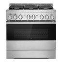 Jennair® 36" NOIR™ Gas Professional-Style Range JGRP436HM
