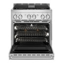 Jennair® 30" NOIR™ Gas Professional-Style Range JGRP430HM