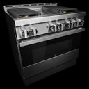 Jennair® 36" NOIR™ Gas Professional-Style Range with Chrome-Infused Griddle JGRP536HM