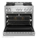 Jennair® 36" NOIR™ Gas Professional-Style Range with Chrome-Infused Griddle JGRP536HM