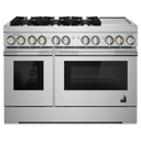 Jennair® RISE™ 48 Dual-Fuel Professional Range with Chrome-Infused Griddle JDRP548HL