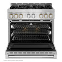 Jennair® 36" RISE™ Gas Professional-Style Range JGRP436HL