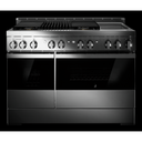 Jennair® NOIR™ 48 Gas Professional-Style Range with Chrome-Infused Griddle and Grill JGRP748HM