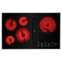 Jennair® 36 Lustre Trim Electric Radiant Downdraft Cooktop with Tap Touch Controls JED4536KS