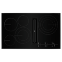 Jennair® 36 Oblivion Glass Electric Radiant Downdraft Cooktop with Tap Touch Controls JED4536KB