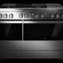 Jennair® NOIR™ 48" Dual-Fuel Professional Range with Chrome-Infused Griddle and Gas Grill JDRP748HM