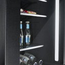 Jennair® RISE™ 24"  Under Counter Glass Door Refrigerator, Left Swing JUGFL242HL