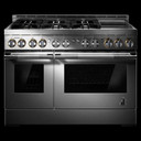Jennair® 48" RISE™ Gas Professional-Style Range with Chrome-Infused Griddle JGRP548HL