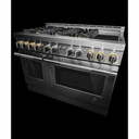 Jennair® 48" RISE™ Gas Professional-Style Range with Chrome-Infused Griddle JGRP548HL