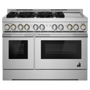 Jennair® 48 RISE™ Gas Professional-Style Range with Chrome-Infused Griddle JGRP548HL