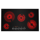 Jennair® 36" Oblivion Glass Radiant Cooktop with Halo-Effect Knobs JEC3536HB