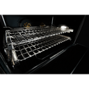 Jennair® NOIR™ 48 Dual-Fuel Professional-Style Range with Chrome-Infused Griddle and Steam Assist JDSP548HM