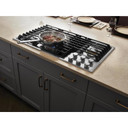Jennair® 36” JX3™ Gas Downdraft Cooktop JGD3536GS