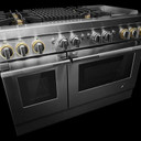 Jennair® RISE™ 48" Dual-Fuel Professional Range with Chrome-Infused Griddle and Gas Grill JDRP748HL