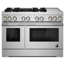 Jennair® RISE™ 48 Dual-Fuel Professional-Style Range with Chrome-Infused Griddle and Grill JDRP748HL