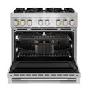 Jennair® 36" RISE™ Dual-Fuel Professional-Style Range JDRP436HL