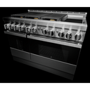 Jennair® 48 NOIR™ Gas Professional-Style Range with Chrome-Infused Griddle JGRP548HM