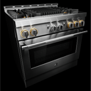 Jennair® 36" RISE™ Gas Professional-Style Range with Infrared Grill JGRP636HL