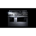 Jennair® 48" RISE™ Gas Professional-Style Range with Chrome-Infused Griddle and Infrared Grill JGRP748HL