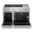 Jennair® RISE™ 48 Gas Professional-Style Range with Chrome-Infused Griddle and Grill JGRP748HL