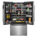 Jennair® RISE™ 72” Counter-Depth French Door Refrigerator with Obsidian Interior JFFCC72EHL