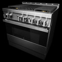 Jennair® 36" NOIR™ Gas Professional-Style Range with Infrared Grill JGRP636HM