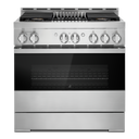 Jennair® 36" NOIR™ Gas Professional-Style Range with Infrared Grill JGRP636HM