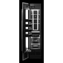 Jennair® 18" Built-In Column Freezer with NOIR™ Panel Kit, Left Swing JKCPL181GM