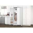 Amana® 33-inch Side-by-Side Refrigerator with Dual Pad External Ice and Water Dispenser ASI2175GRW