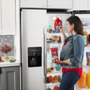 Amana® 33-inch Side-by-Side Refrigerator with Dual Pad External Ice and Water Dispenser ASI2175GRS