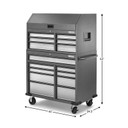 Gladiator® Premier 41 inch (104.1 cm) 15-drawer Mobile Tool Chest Combo GATC4115JG